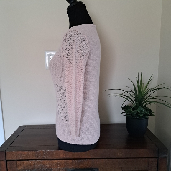 Stradivarius Pink Sweater Lightweight Knit Top Size Medium - Picture 4 of 7